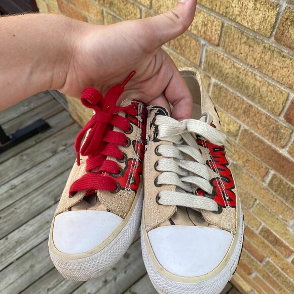 Vintage Ed Hardy Canvas Shoes Size 6 Womens - Picture 3 of 10